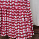 Coco Skirt Red and Pink Zigzag Stripe