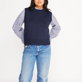 Venetia Vest Navy x Gigi Knitwear