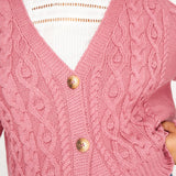 Claire Cardigan Pink x Gigi Knitwear